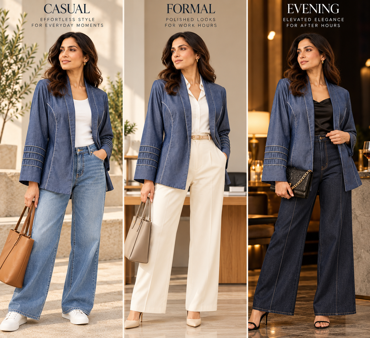 Versa - Denim Blue Blazer