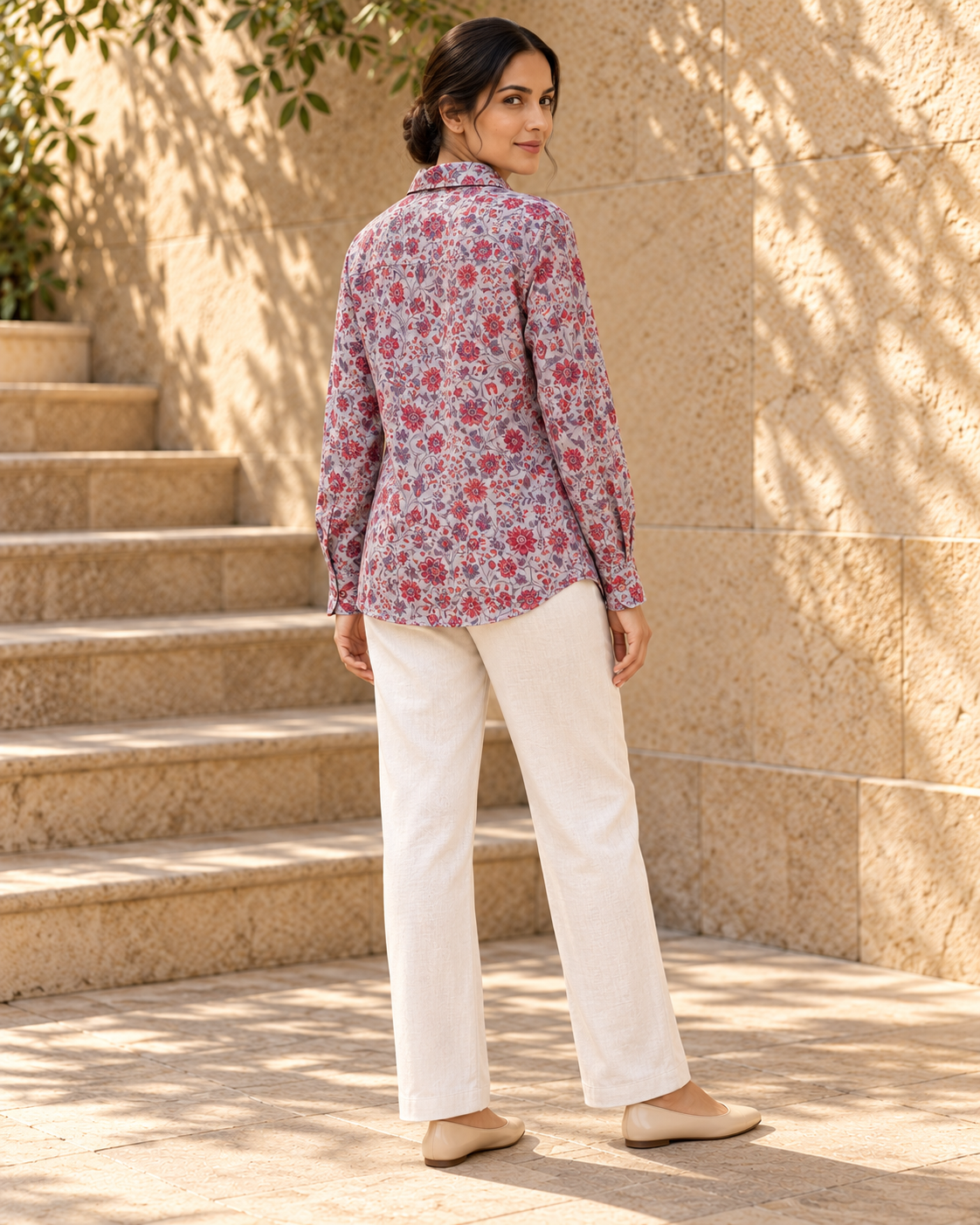 Unfurl Shirt - Lavender Rose