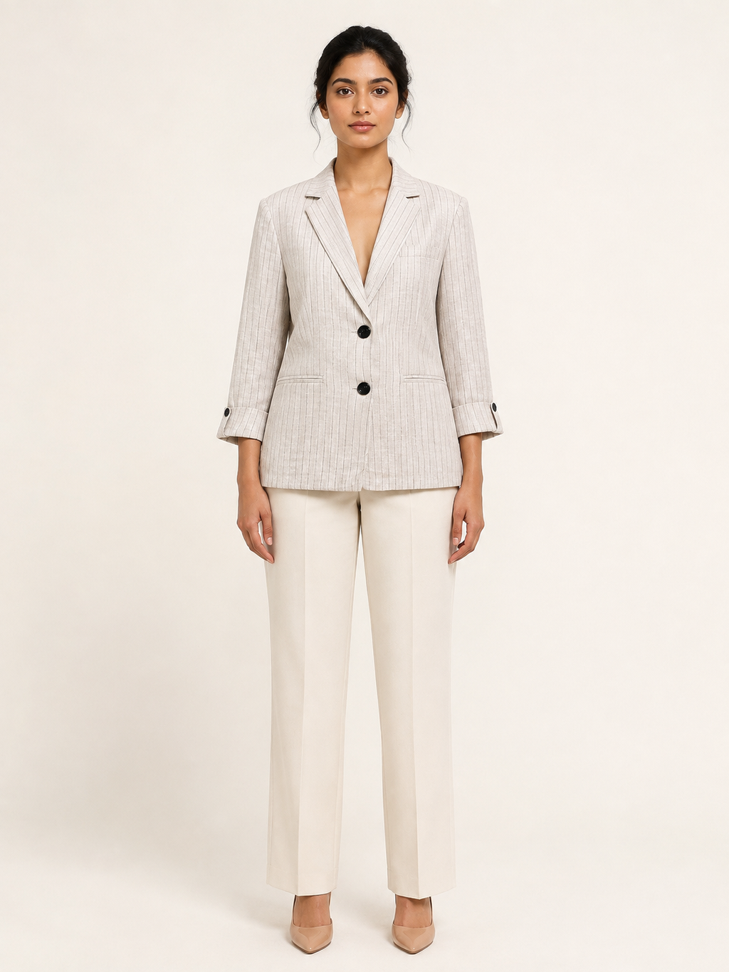 Harmony Blazer - Desert Linen