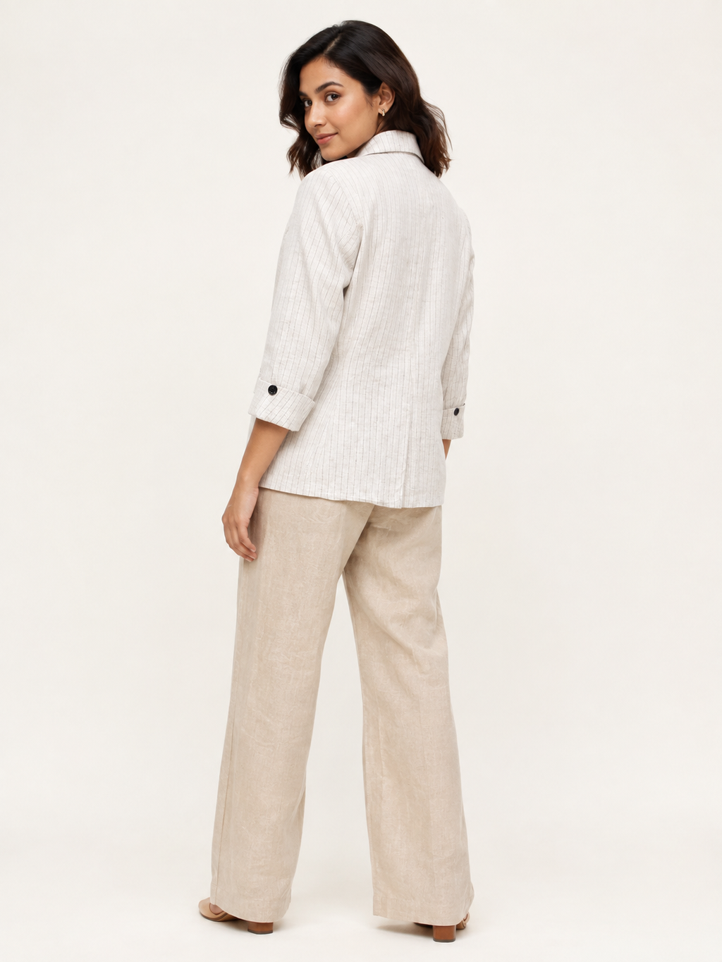 Harmony Blazer - Desert Linen