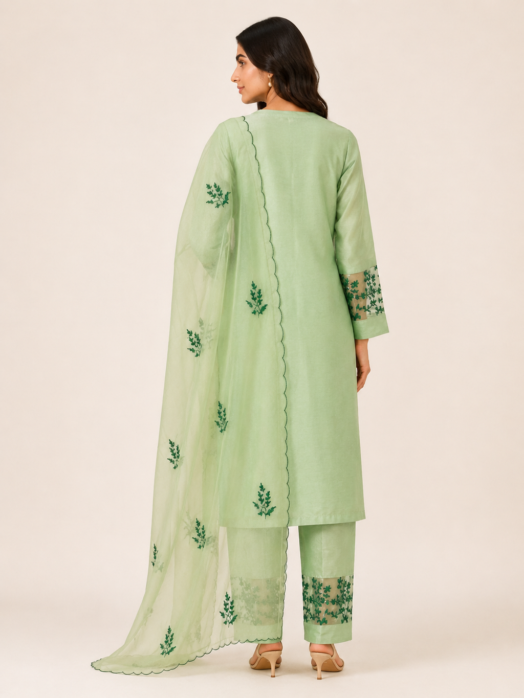 Legacy Floral Suit Set - Mint Sonata