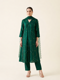 Legacy French Knot Suit Set - Emerald Veil