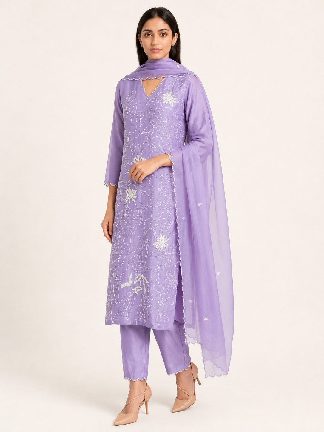 Legacy Pearl Knot Suit Set - Lavender Mist