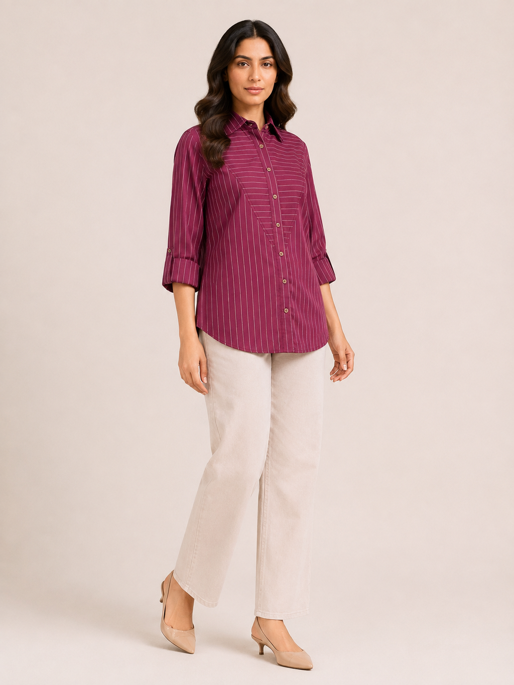 Clarity Shirt - Berry Bloom