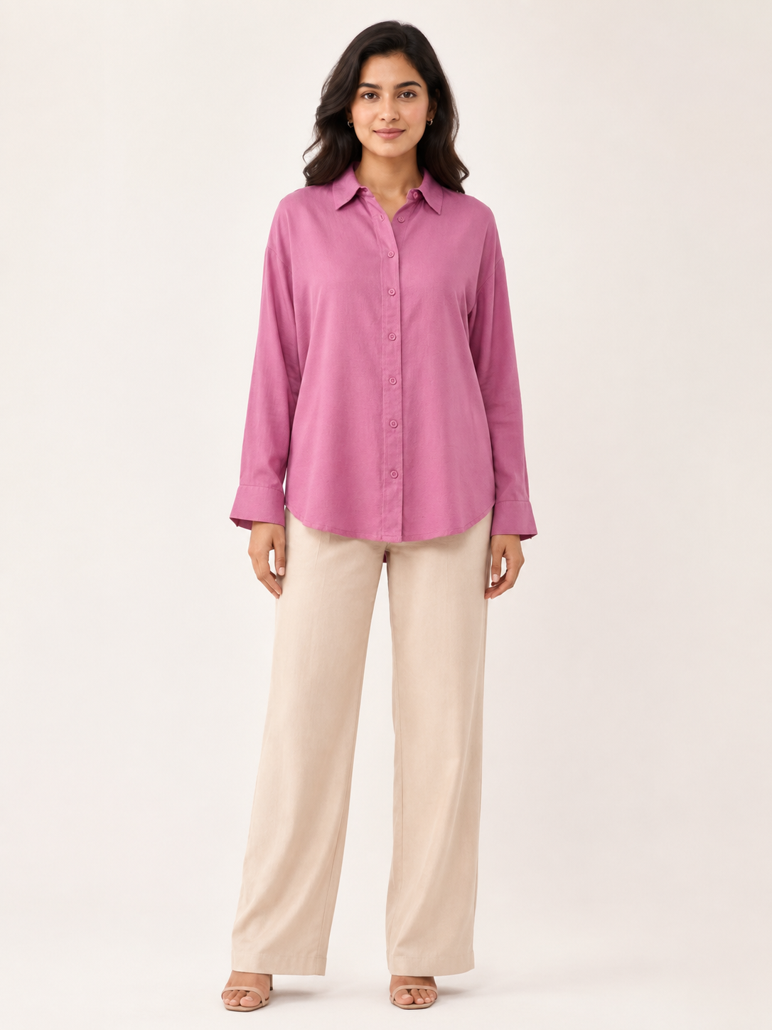 Serene Shirt - Rosewood Bloom