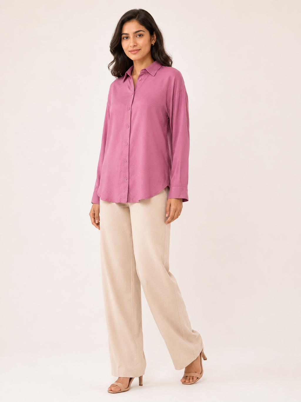 Serene Shirt - Rosewood Bloom