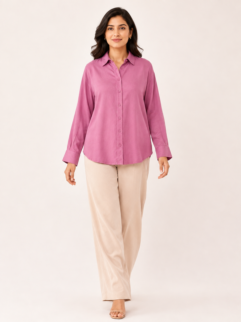 Serene Shirt - Rosewood Bloom