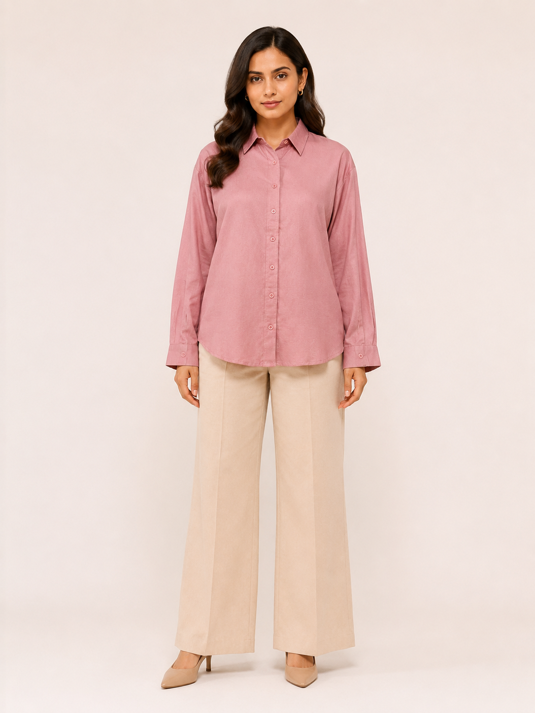 Serene Shirt - Blush Whisper
