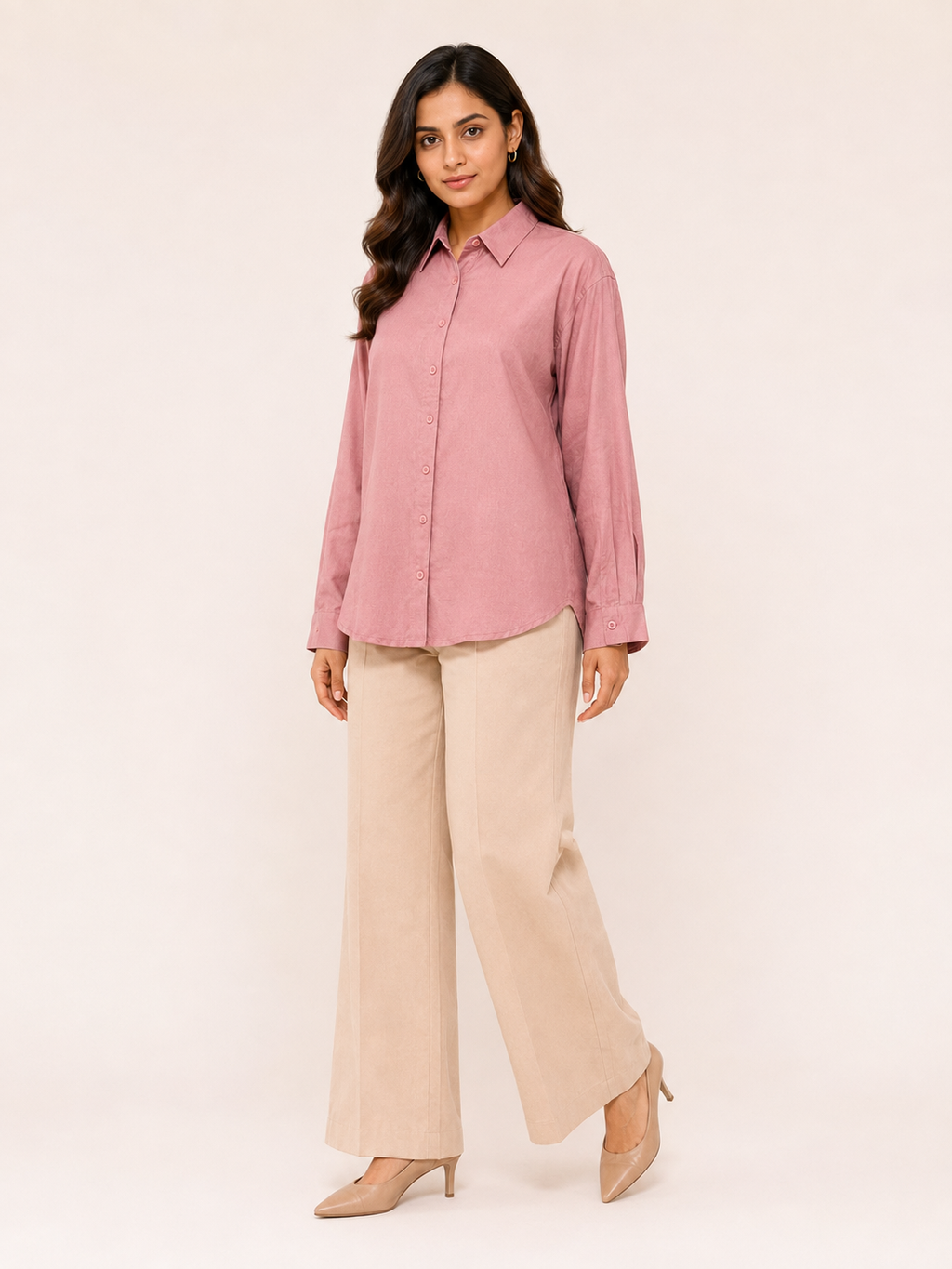 Serene Shirt - Blush Whisper