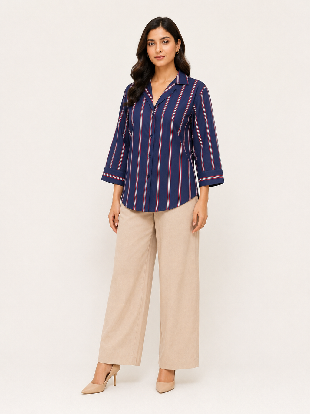 Serene Shirt- Sapphire Blue