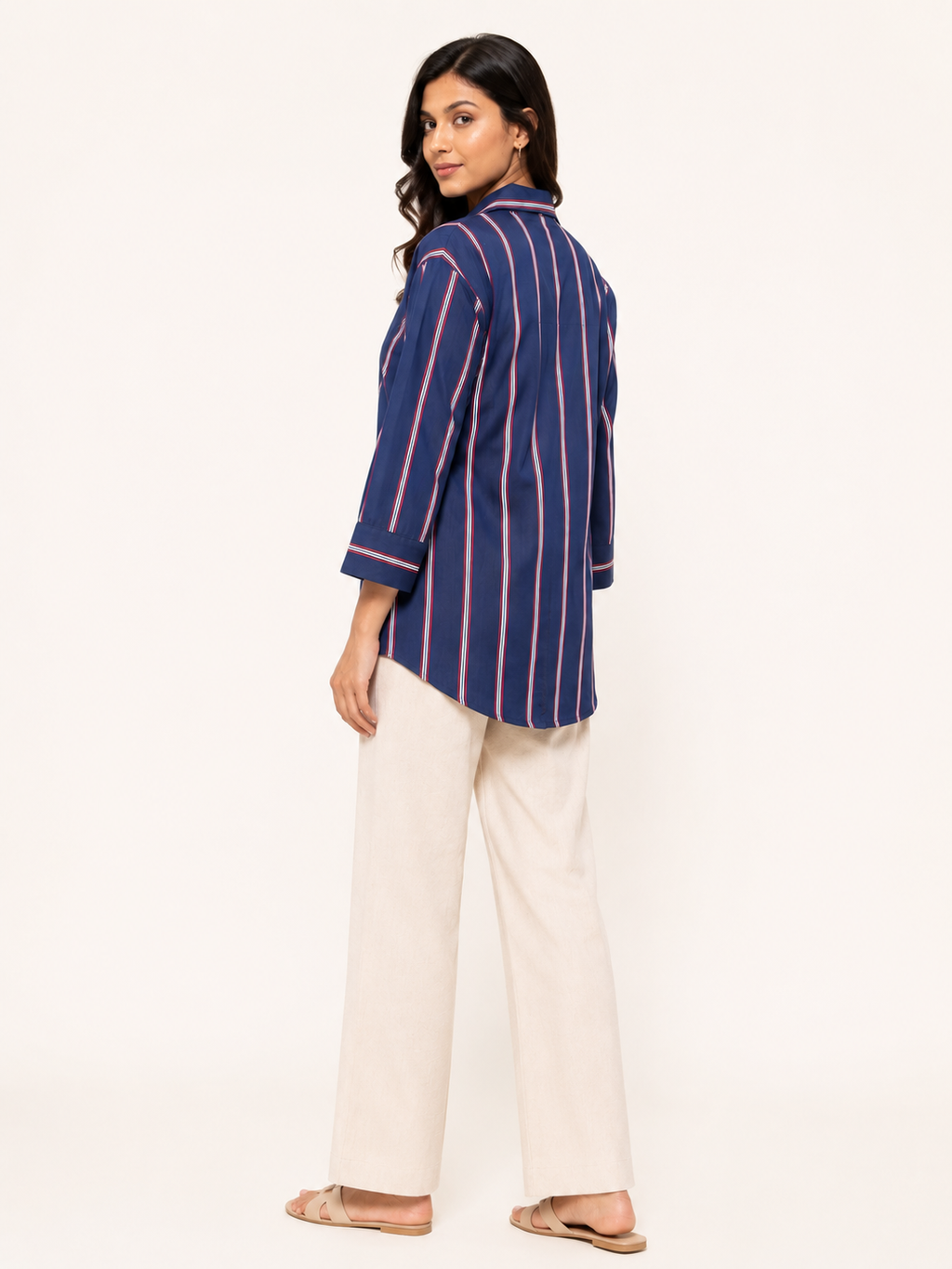Serene Shirt- Sapphire Blue