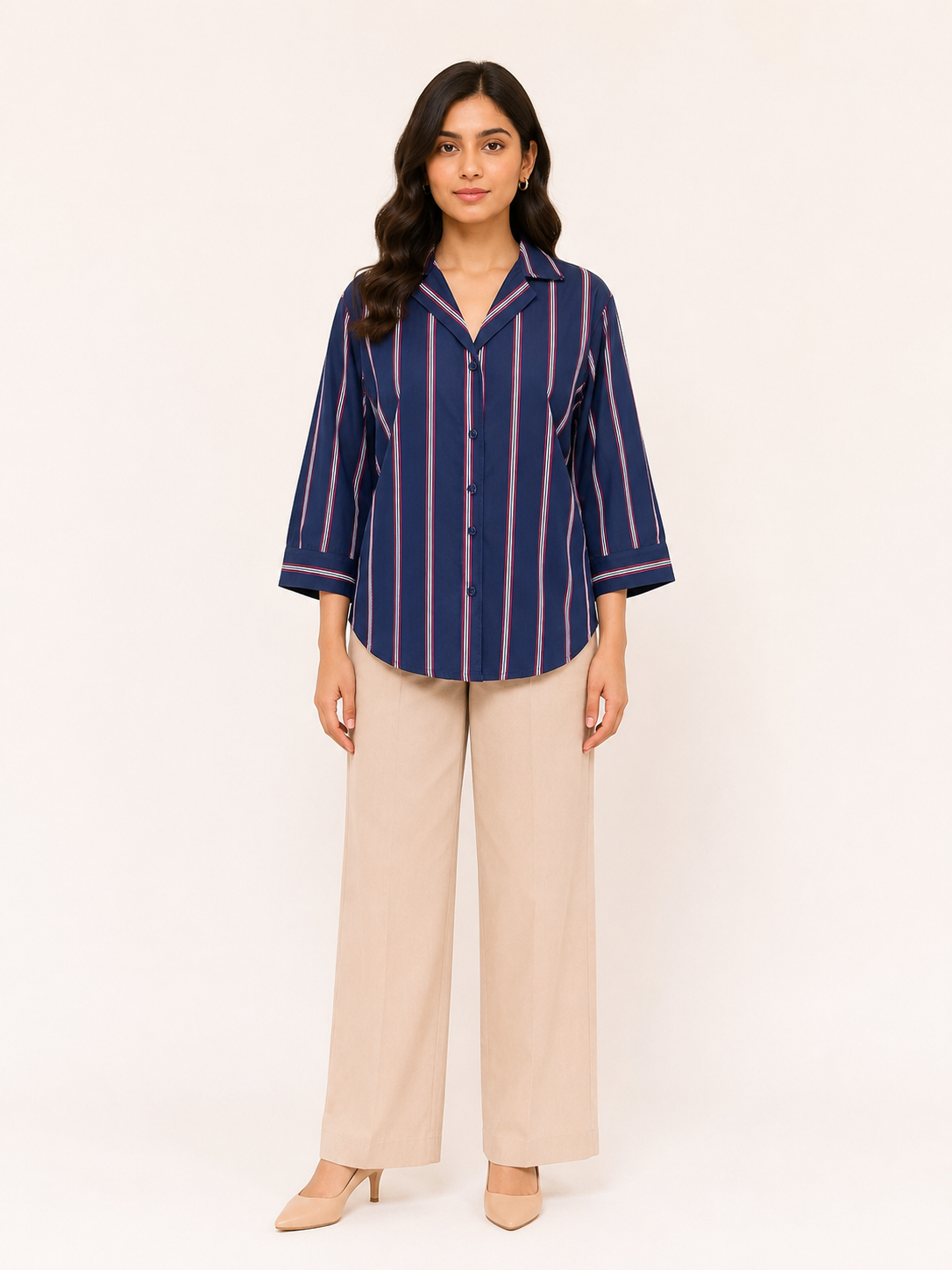 Serene Shirt- Sapphire Blue