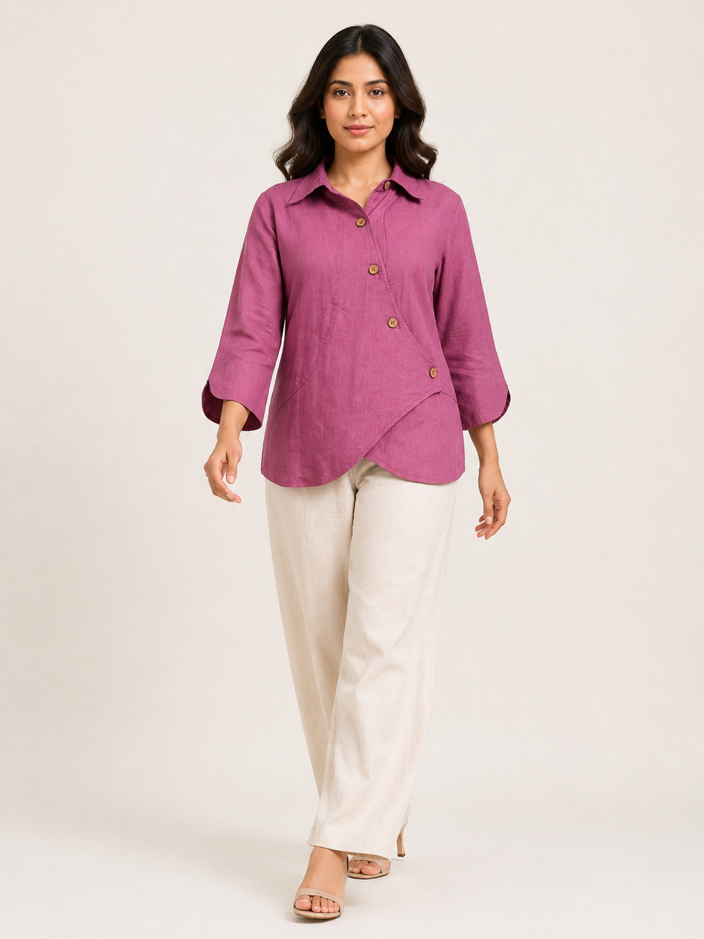 Grace Shirt - Blush Rose