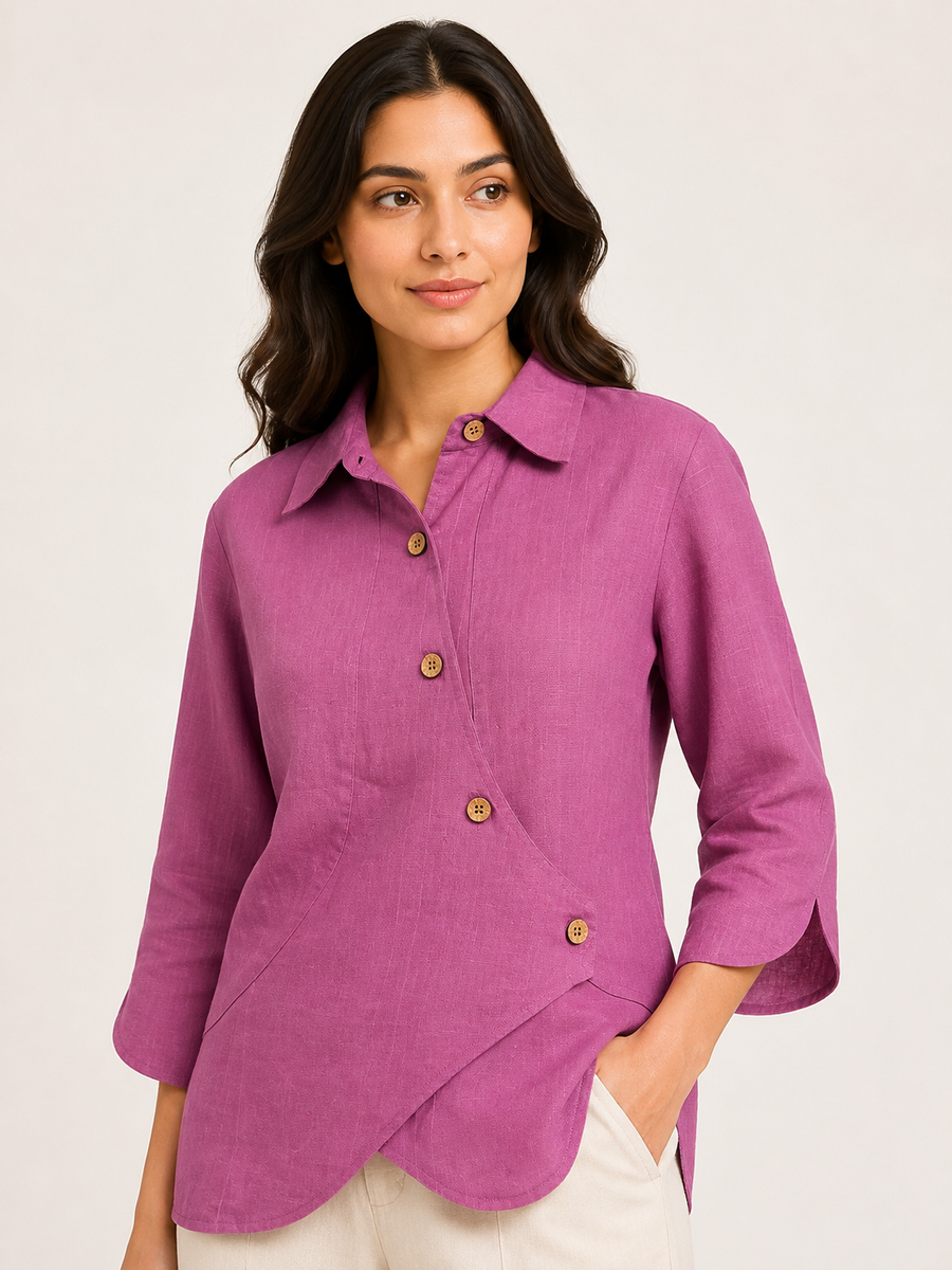 Grace Shirt - Blush Rose