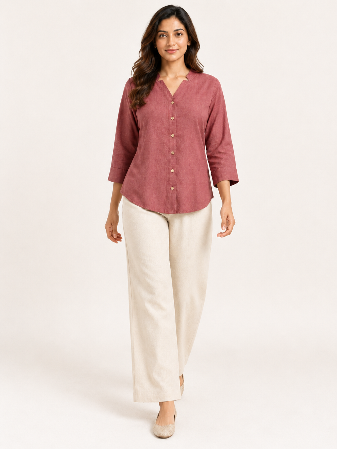 Ease Shirt-Rosewood Mist
