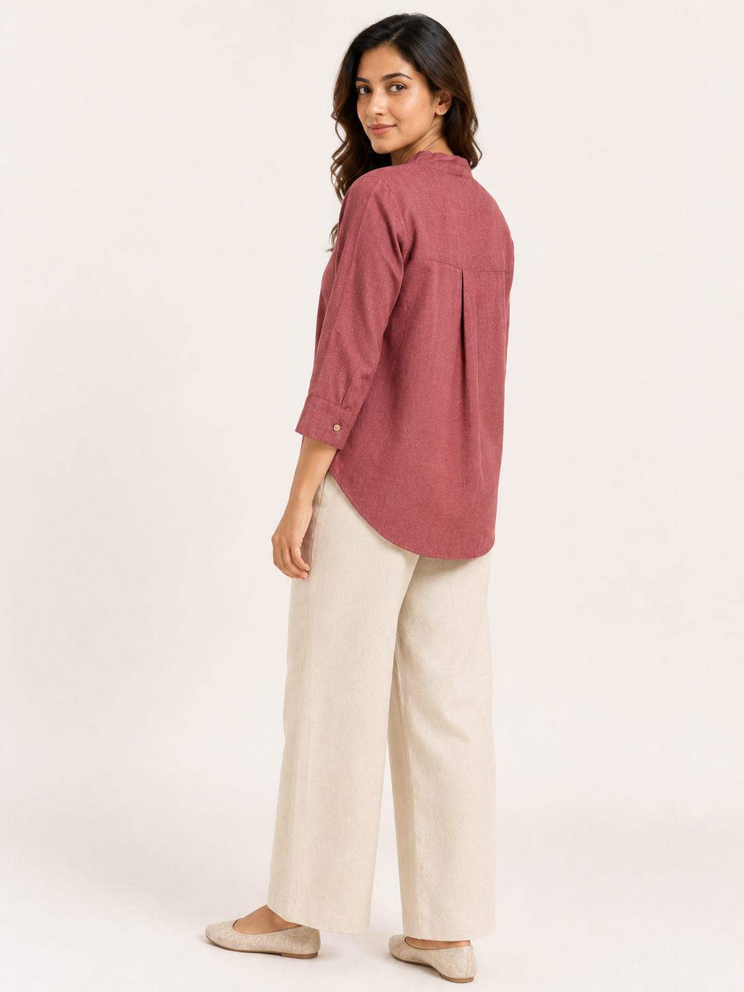 Ease Shirt-Rosewood Mist
