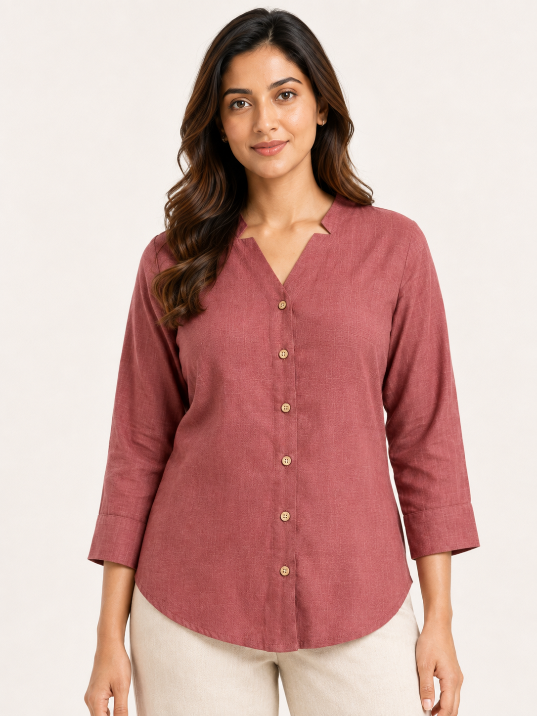 Ease Shirt-Rosewood Mist