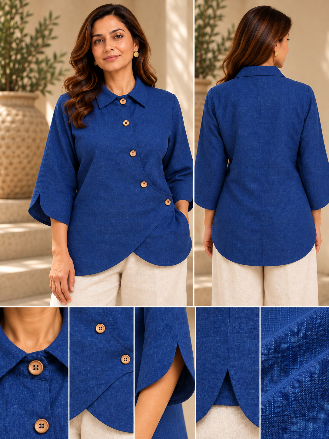 Grace Shirt - Blue Horizon