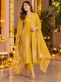 Legacy Bead A-Line Suit Set - Sunlit Gold