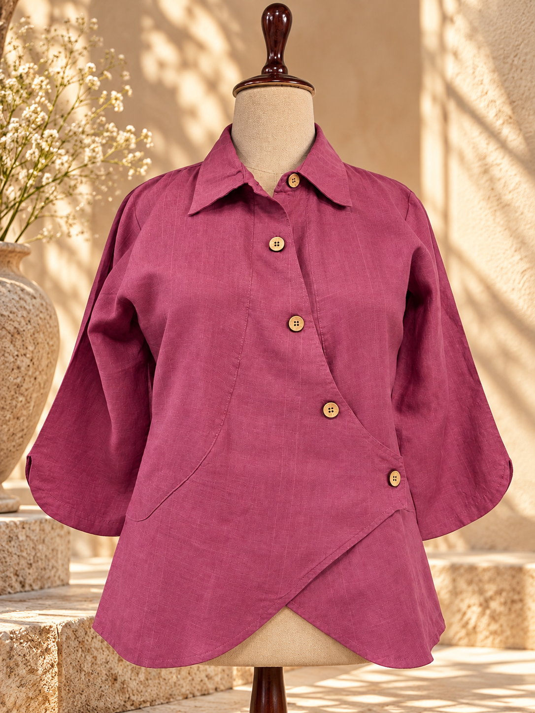 Grace Shirt - Blush Rose