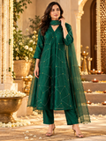 Legacy French Knot Suit Set - Emerald Veil