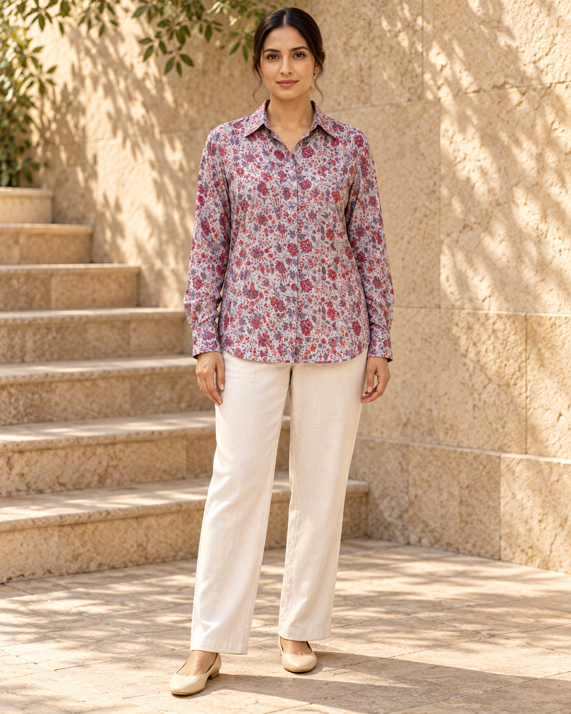 Unfurl Shirt - Lavender Rose