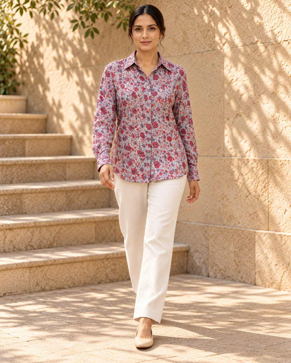 Unfurl Shirt - Lavender Rose