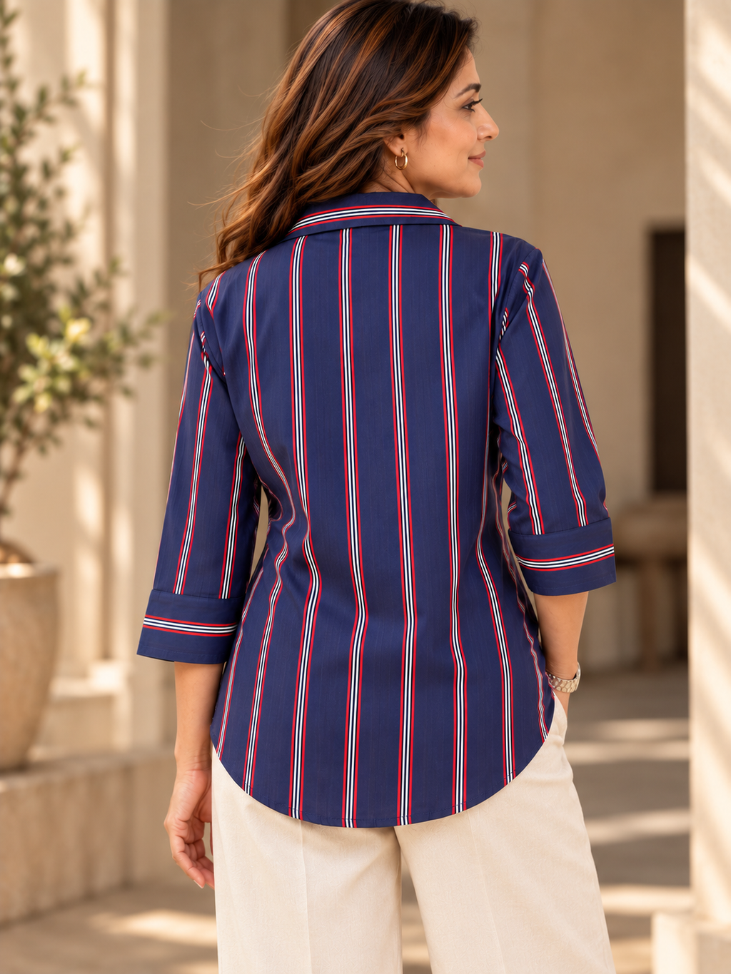 Serene Shirt- Sapphire Blue