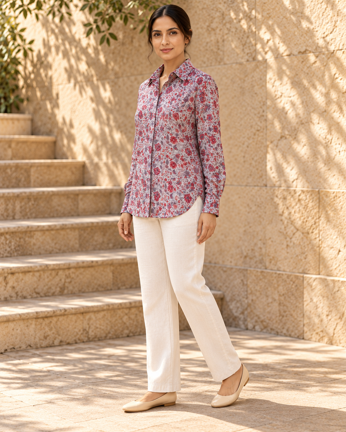 Unfurl Shirt - Lavender Rose