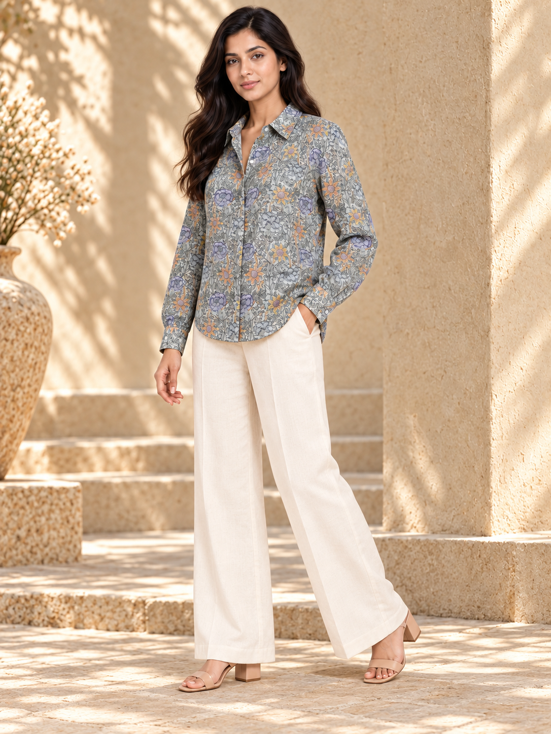 Unfurl Shirt - Misty Meadow