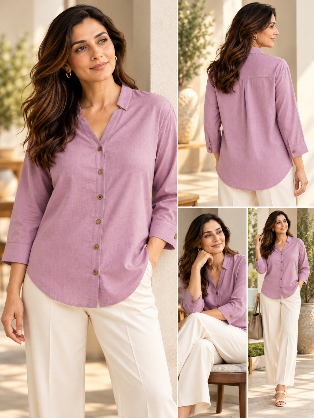 Ease Shirt-Lavender Haze
