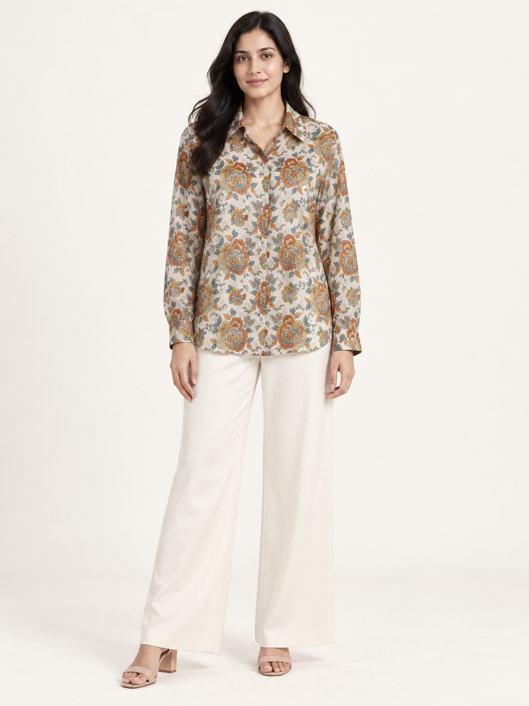 Unfurl Shirt - Autumn Bloom by RuhRaaga House - front view
