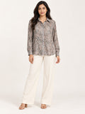 Unfurl Shirt - Misty Taupe by RuhRaaga House - front view