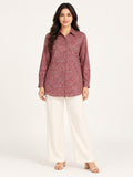 Unfurl Shirt - Rose Paisley by RuhRaaga House - front view