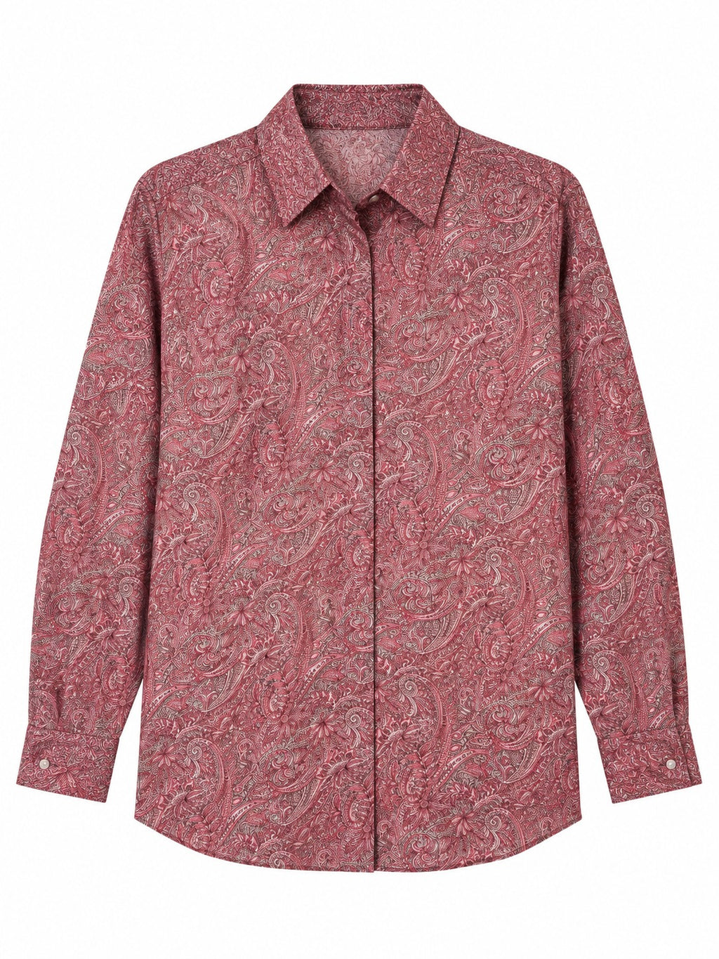Unfurl Shirt - Rose Paisley by RuhRaaga House - product only