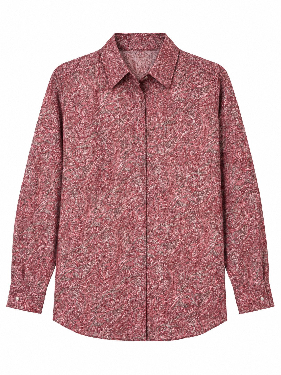Unfurl Shirt - Rose Paisley by RuhRaaga House - product only