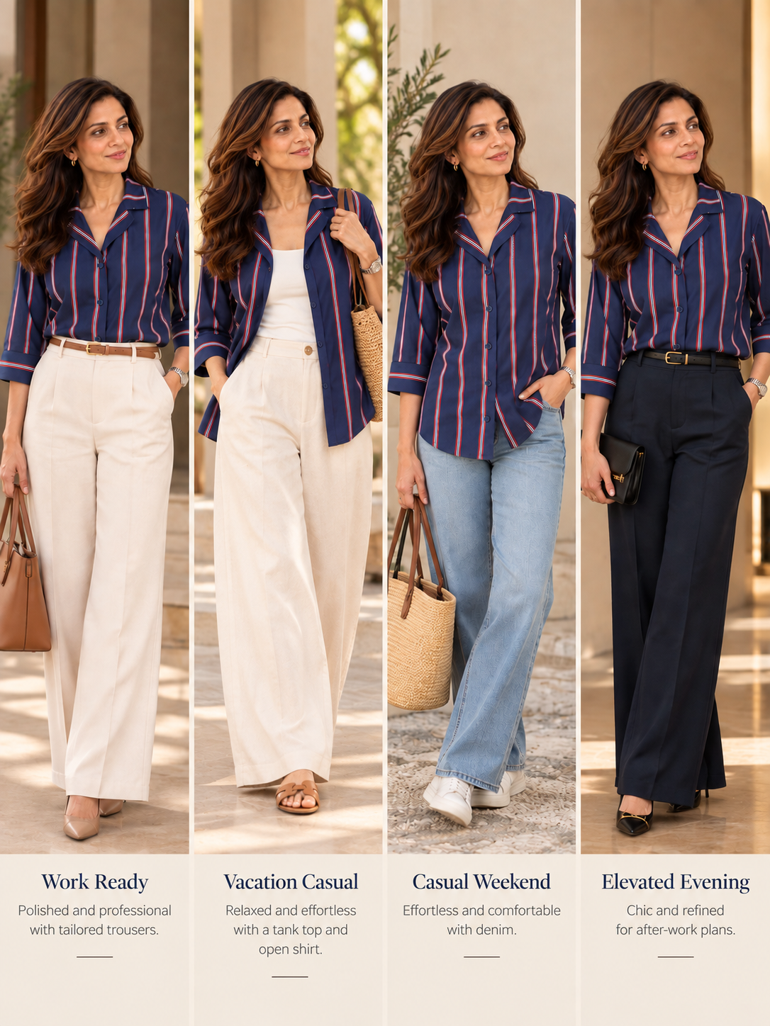 Serene Shirt- Sapphire Blue