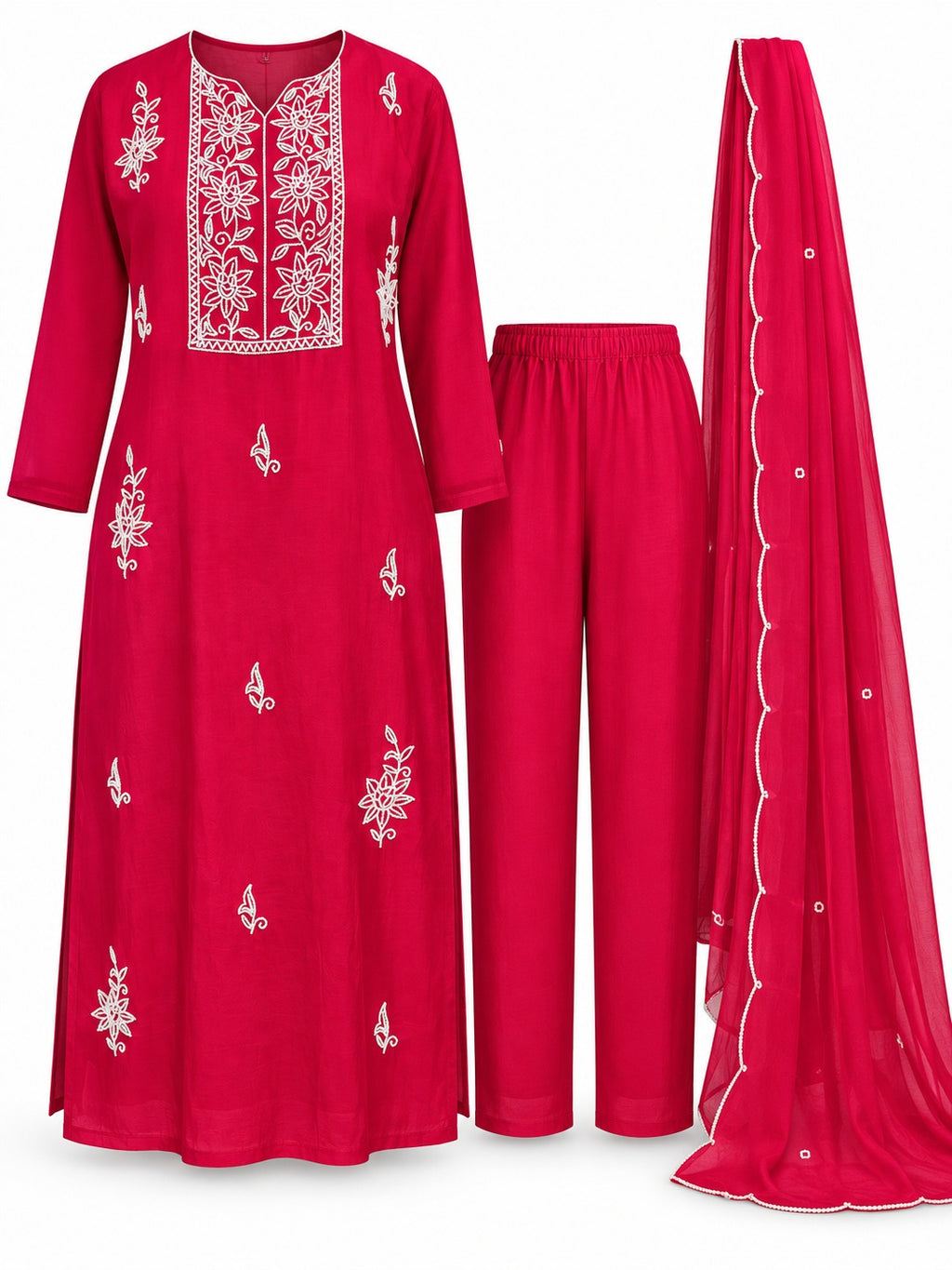 Legacy Bead Radiance Suit Set - Rani Pink - image 5