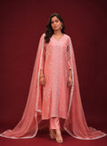 Legacy Kantha Centre Panel Suit Set - Peach Blush - view 1