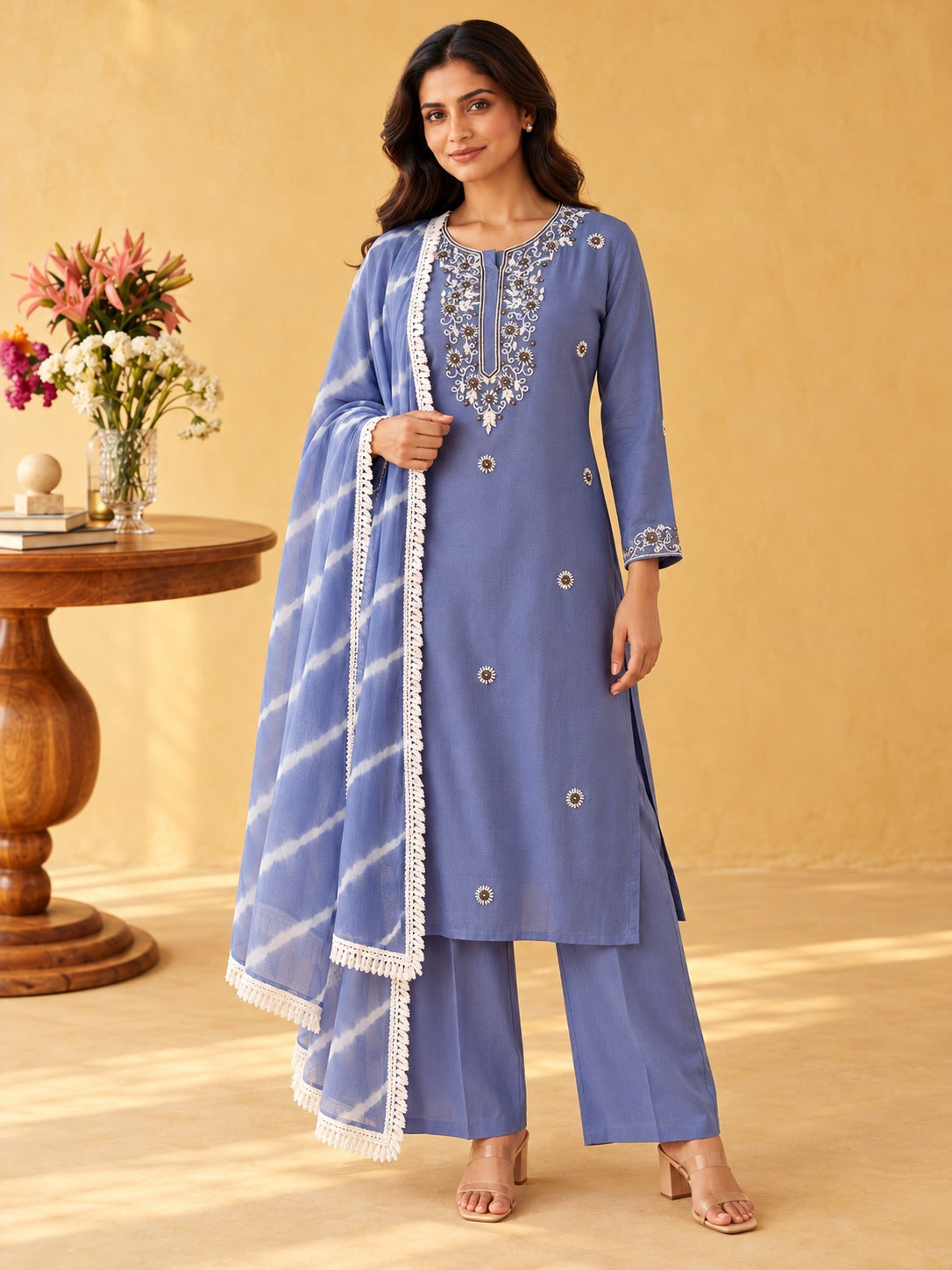 Legacy Pearl Flora Suit Set - Twilight Blue - image 2