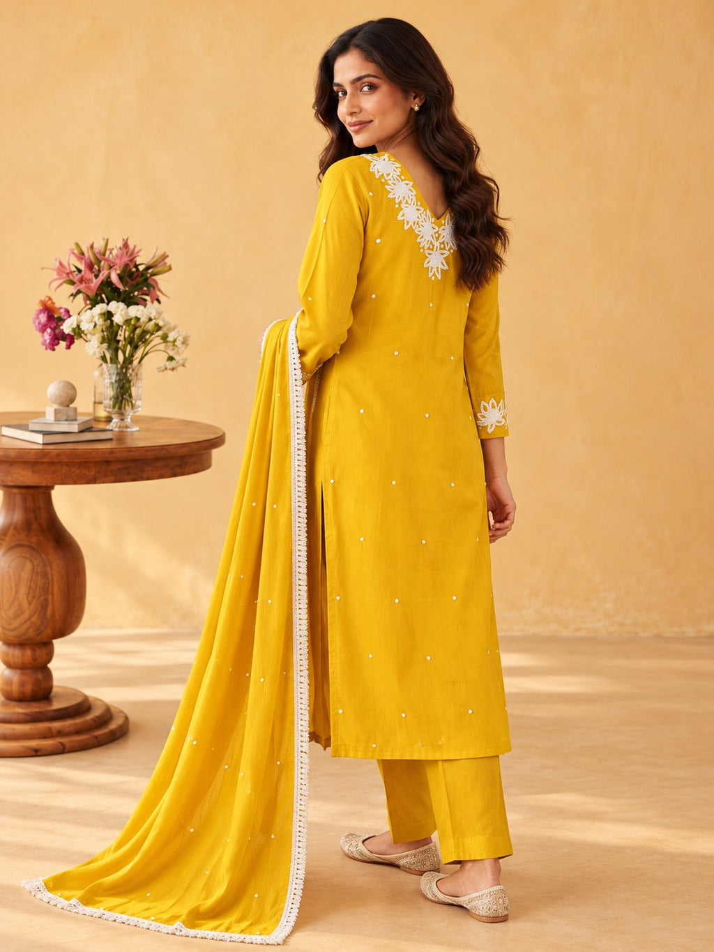 Legacy Pearl Garland Suit Set - Sungold - image 4