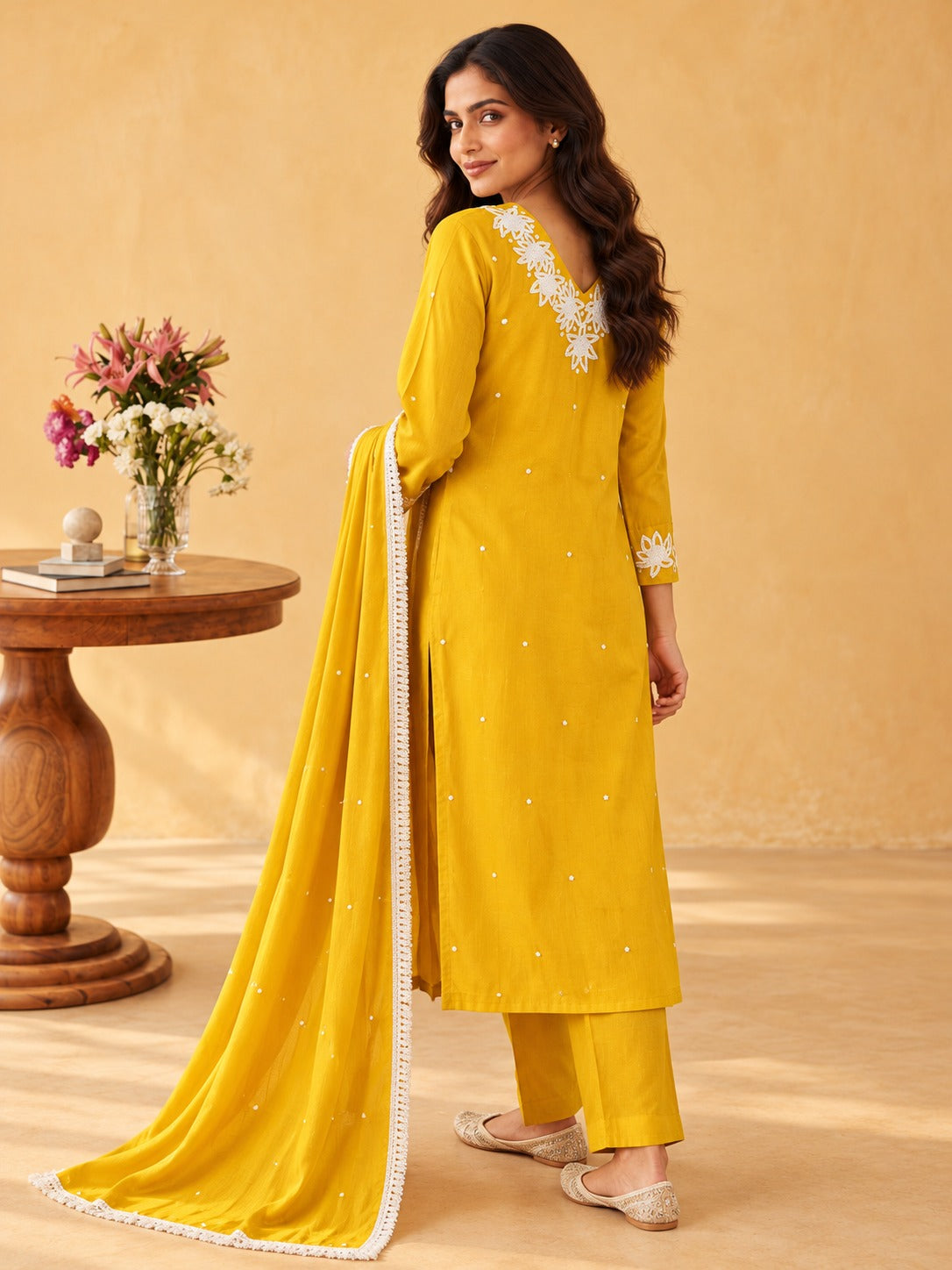 Legacy Pearl Garland Suit Set - Sungold - image 4