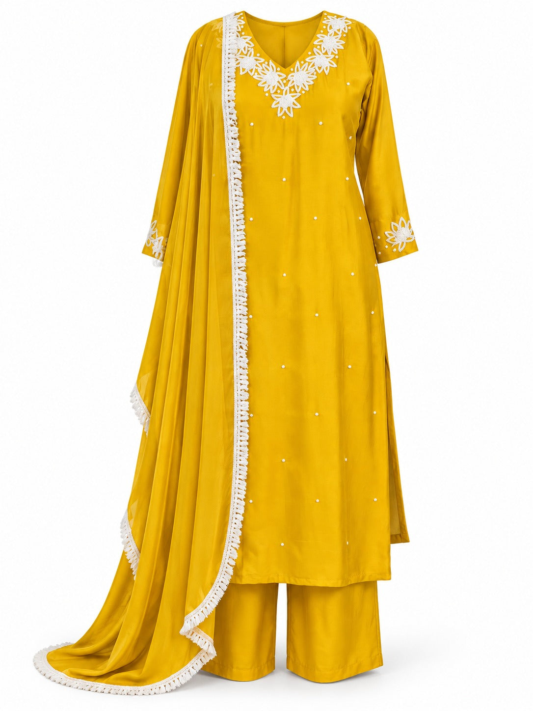 Legacy Pearl Garland Suit Set - Sungold - image 5