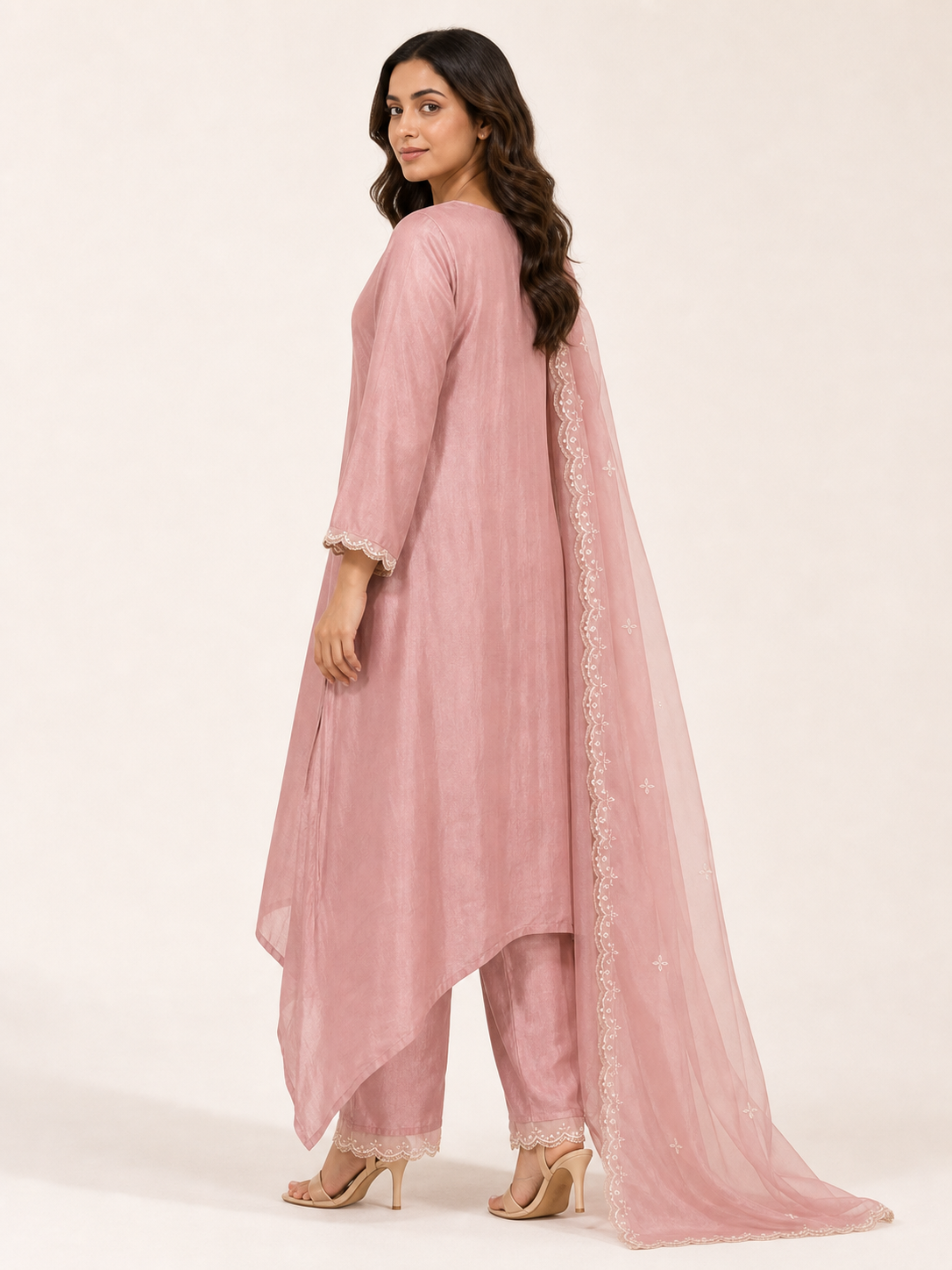 Legacy Pearled Blush - side and back view
