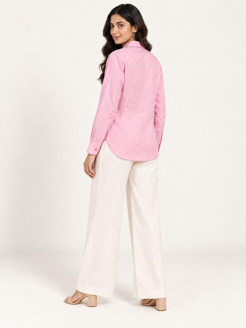 Flourish Shirt - Petal Pink by RuhRaaga House - back view