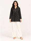 Ease Pleated Top - Midnight Bloom by RuhRaaga House - front view