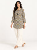Ease Pleated Top - Ochre Mosaic by RuhRaaga House - front view