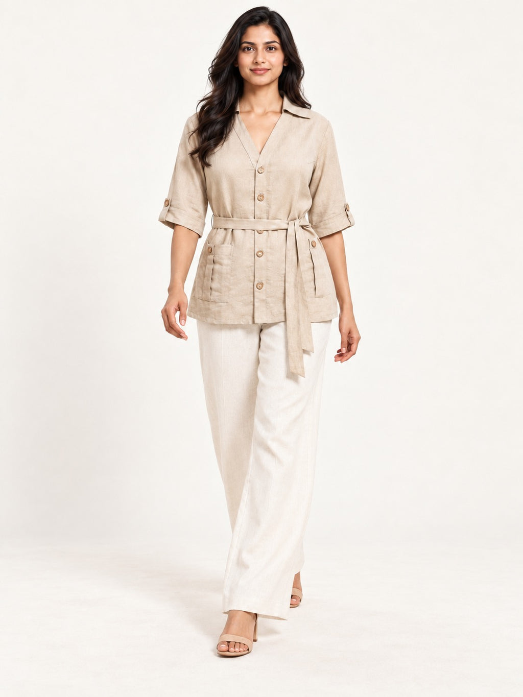 Venture Top - Ivory Sand by RuhRaaga House - walking view