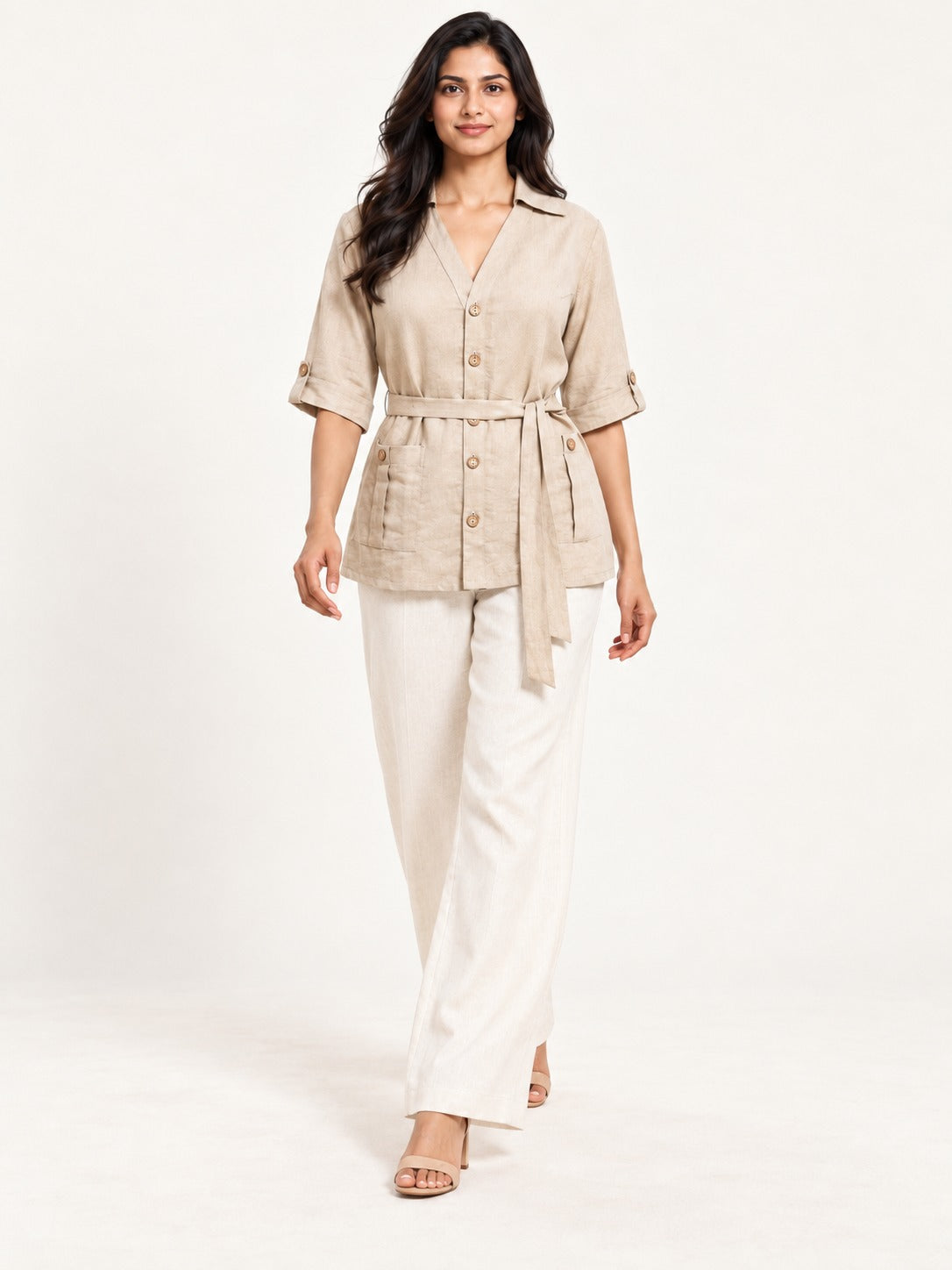 Venture Top - Ivory Sand by RuhRaaga House - walking view