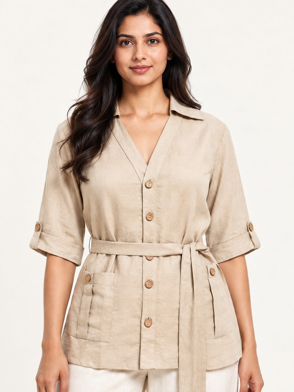 Venture Top - Ivory Sand by RuhRaaga House - detail close-up